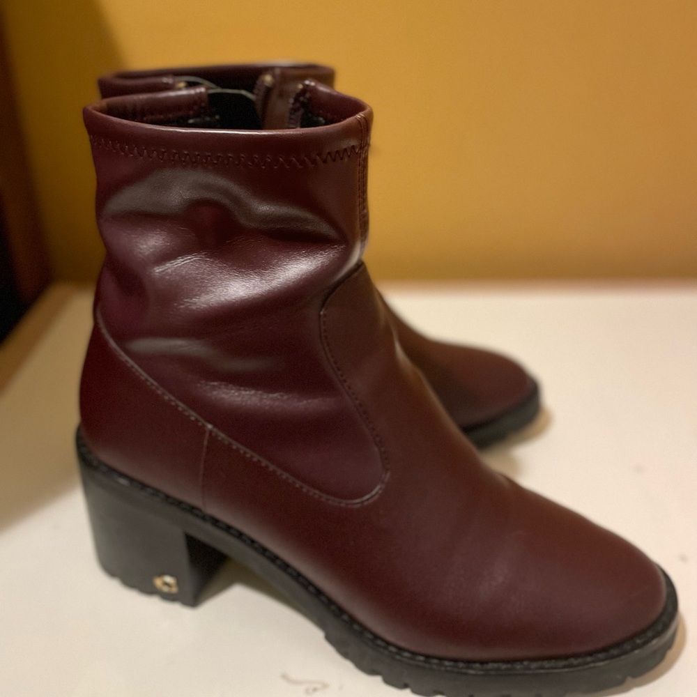 Coach Women's Burgundy Ankle Boots